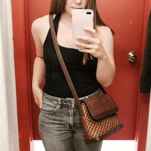 Vintage Bastille Black Halter Top (Slight Crop)